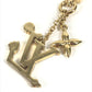 LOUIS VUITTON M02499 LV × TM 村上隆 パンダ セット2ネックレス・スーパーフラット チェーンネックレス 2本セット アクセサリー ネックレス メタル ユニセックス ゴールド
