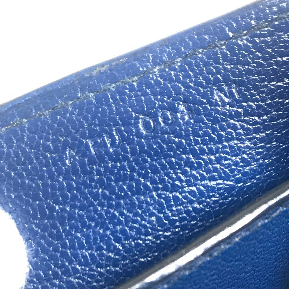 HERMES H Logo Octagon Flap Bag, Crossbody Pochette Shoulder Bag, Epson, Unisex, Blue