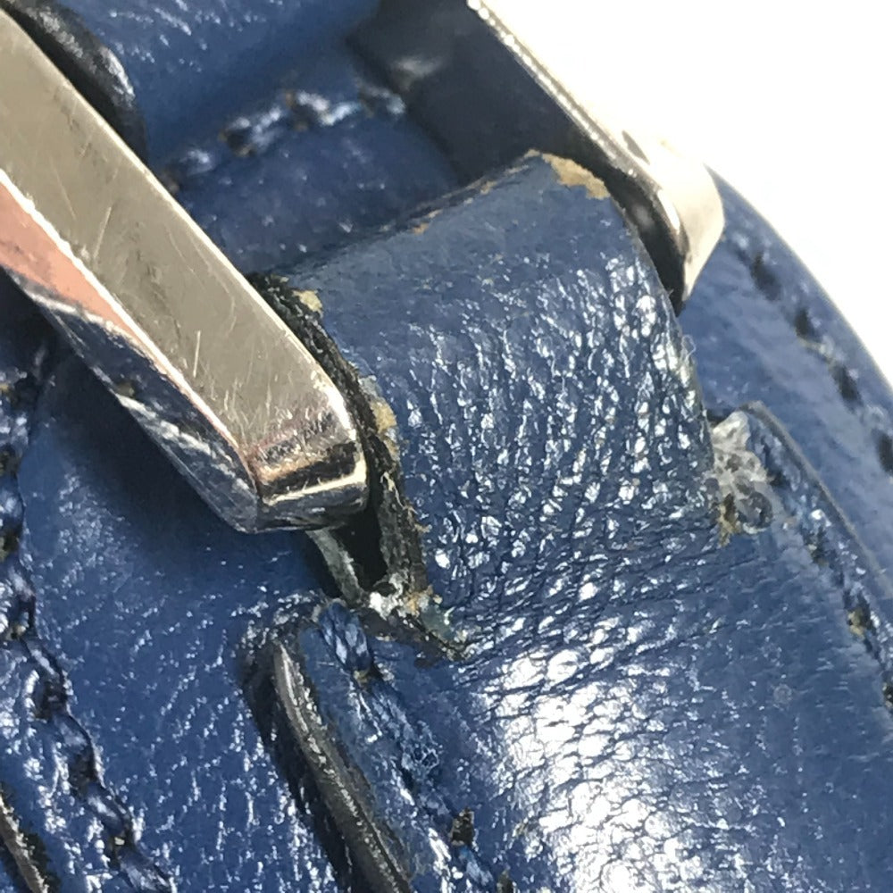 HERMES H Logo Octagon Flap Bag, Crossbody Pochette Shoulder Bag, Epson, Unisex, Blue