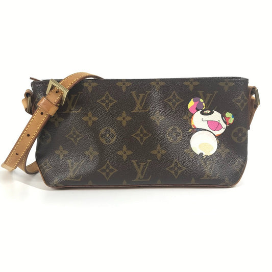 LOUIS VUITTON M51241 モノグラム パンダ 村上隆 トロター ポシェット ミニバッグ カバン 斜め掛け ショルダーバッグ モノグラムキャンバス レディース ブラウン