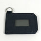 HERMES Colormatic Classic Two-Tone Leather Business Card Holder with D-Ring, Gray, Unisex