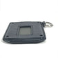 HERMES Colormatic Classic Two-Tone Leather Business Card Holder with D-Ring, Gray, Unisex
