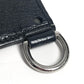 HERMES Colormatic Classic Two-Tone Leather Business Card Holder with D-Ring, Gray, Unisex
