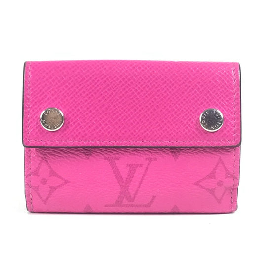 LOUIS VUITTON M30773 タイガラマ ディスカバリー コンパクトウォレット コンパクトウォレット 3つ折り財布 タイガレザー ユニセックス ピンク