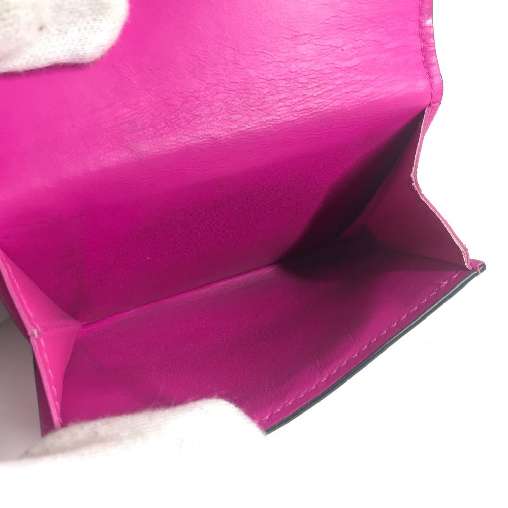 LOUIS VUITTON M30773 Taiga Rama Discovery Compact Wallet, a tri-fold wallet in Taiga leather, unisex, pink.