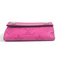 LOUIS VUITTON M30773 Taiga Rama Discovery Compact Wallet, a tri-fold wallet in Taiga leather, unisex, pink.