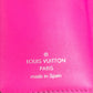 LOUIS VUITTON M30773 Taiga Rama Discovery Compact Wallet, a tri-fold wallet in Taiga leather, unisex, pink.