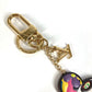 LOUIS VUITTON M02467 Monogram LV×TM Superflat Keychain Bag Charm, Murakami Panda, Takashi Murakami Panda Keychain, Monogram Canvas, Women's, Brown