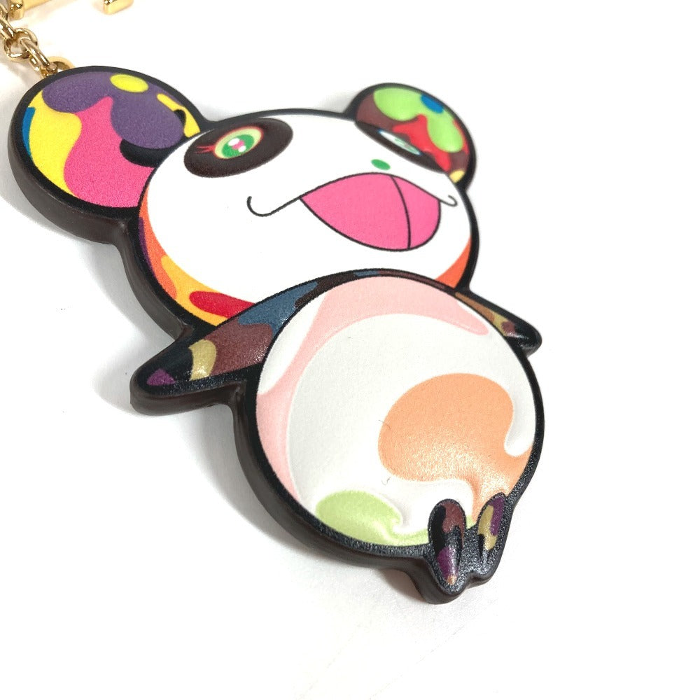 LOUIS VUITTON M02467 Monogram LV×TM Superflat Keychain Bag Charm, Murakami Panda, Takashi Murakami Panda Keychain, Monogram Canvas, Women's, Brown