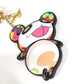 LOUIS VUITTON M02467 Monogram LV×TM Superflat Keychain Bag Charm, Murakami Panda, Takashi Murakami Panda Keychain, Monogram Canvas, Women's, Brown