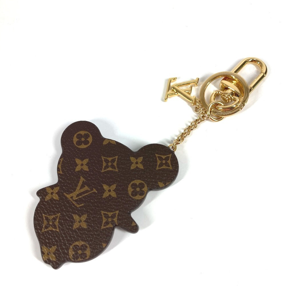 LOUIS VUITTON M02467 Monogram LV×TM Superflat Keychain Bag Charm, Murakami Panda, Takashi Murakami Panda Keychain, Monogram Canvas, Women's, Brown