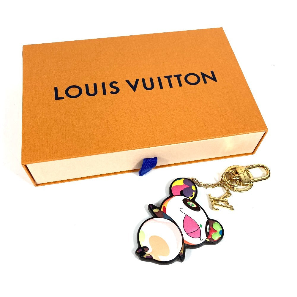 LOUIS VUITTON M02467 Monogram LV×TM Superflat Keychain Bag Charm, Murakami Panda, Takashi Murakami Panda Keychain, Monogram Canvas, Women's, Brown