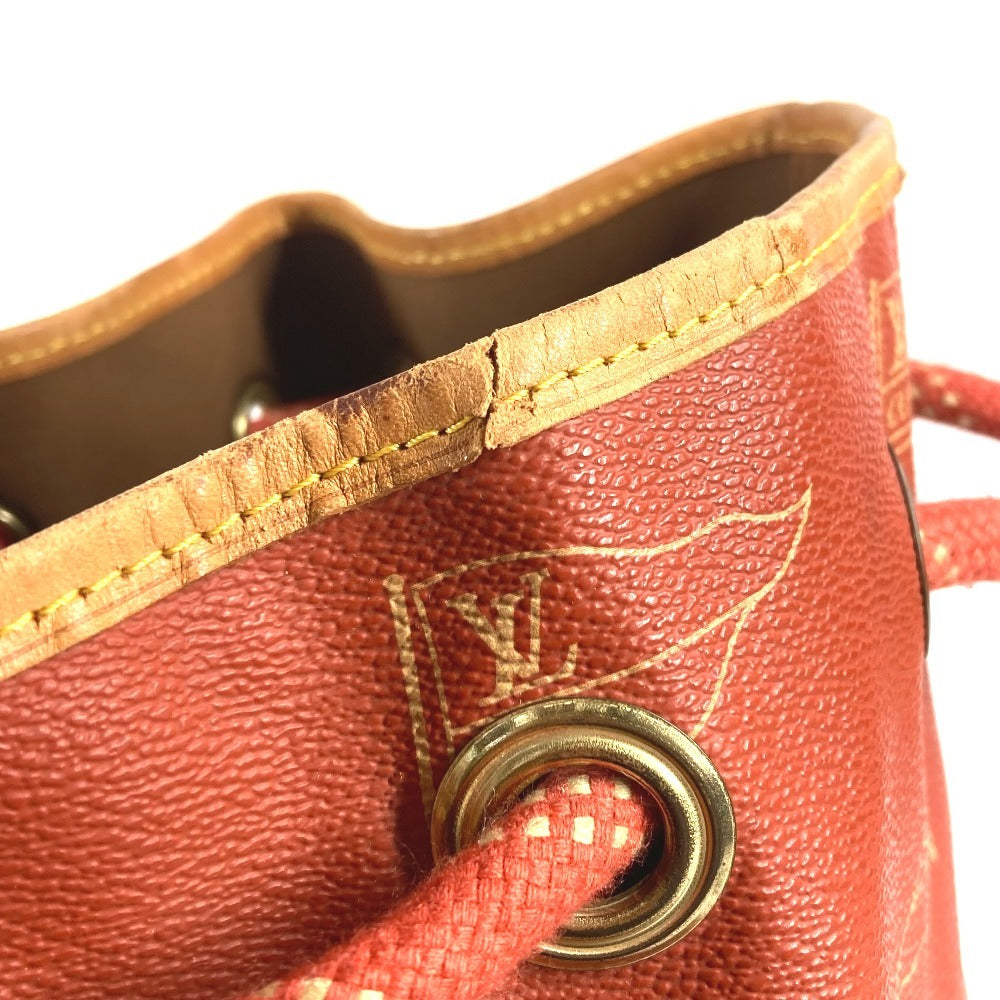 LOUIS VUITTON M80026 Louis Vuitton Cup 95 LVCUP Saint Tropez Shoulder Bag, Leather/Canvas, Unisex, Abogany Orange