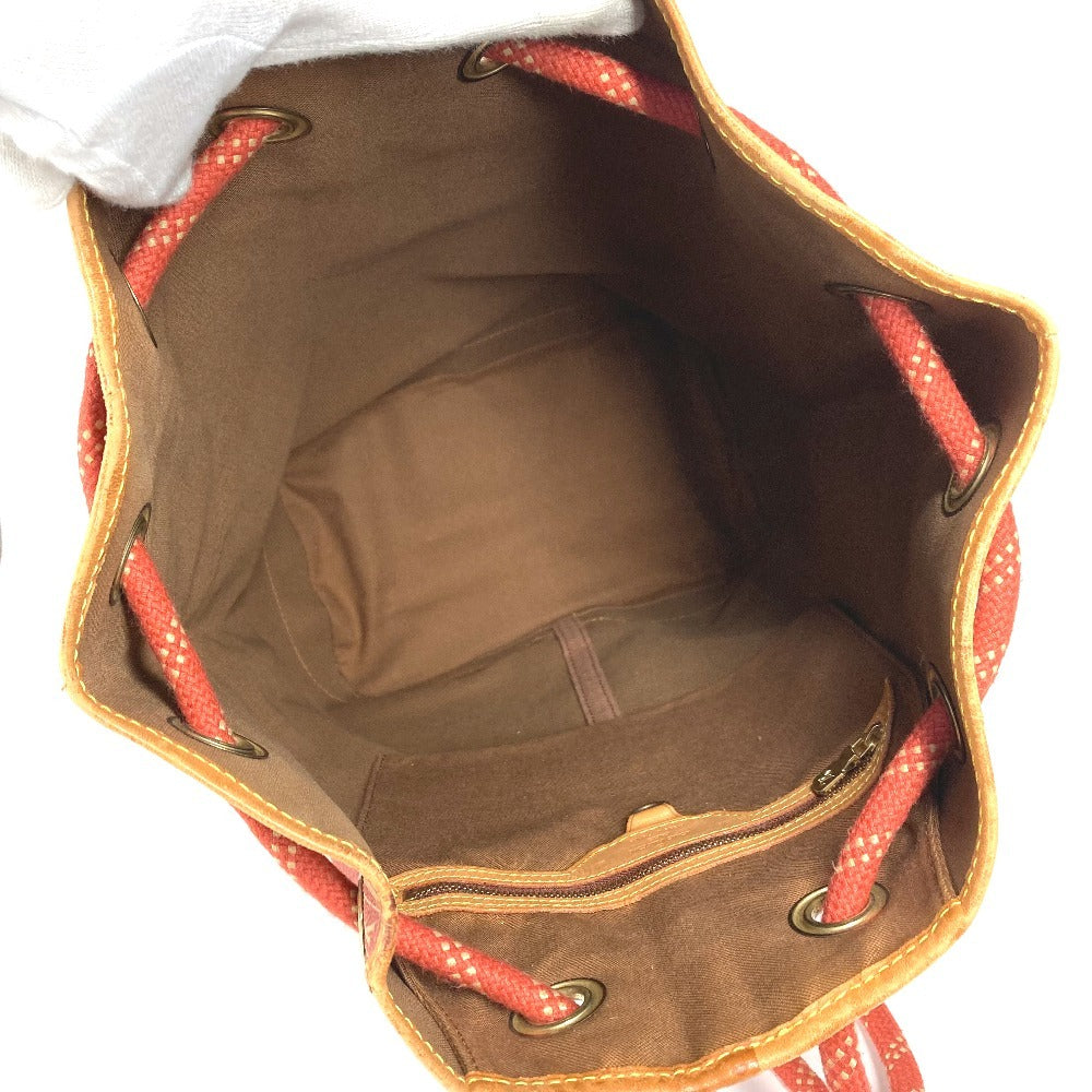 LOUIS VUITTON M80026 Louis Vuitton Cup 95 LVCUP Saint Tropez Shoulder Bag, Leather/Canvas, Unisex, Abogany Orange