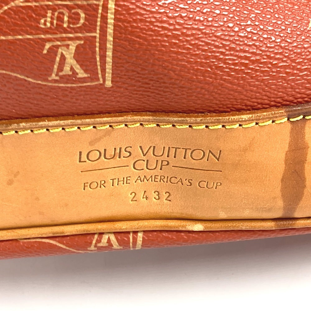 LOUIS VUITTON M80026 Louis Vuitton Cup 95 LVCUP Saint Tropez Shoulder Bag, Leather/Canvas, Unisex, Abogany Orange
