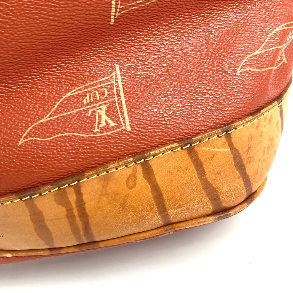 LOUIS VUITTON M80026 Louis Vuitton Cup 95 LVCUP Saint Tropez Shoulder Bag, Leather/Canvas, Unisex, Abogany Orange
