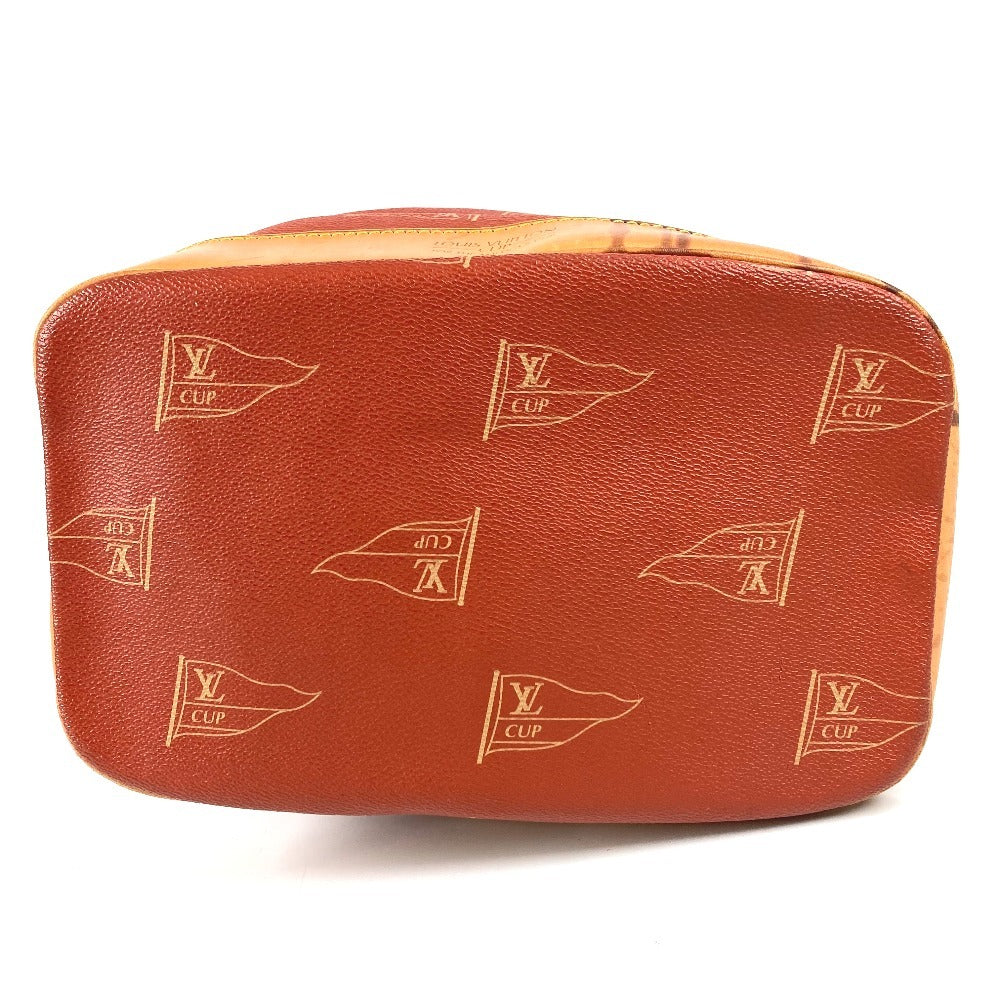 LOUIS VUITTON M80026 Louis Vuitton Cup 95 LVCUP Saint Tropez Shoulder Bag, Leather/Canvas, Unisex, Abogany Orange