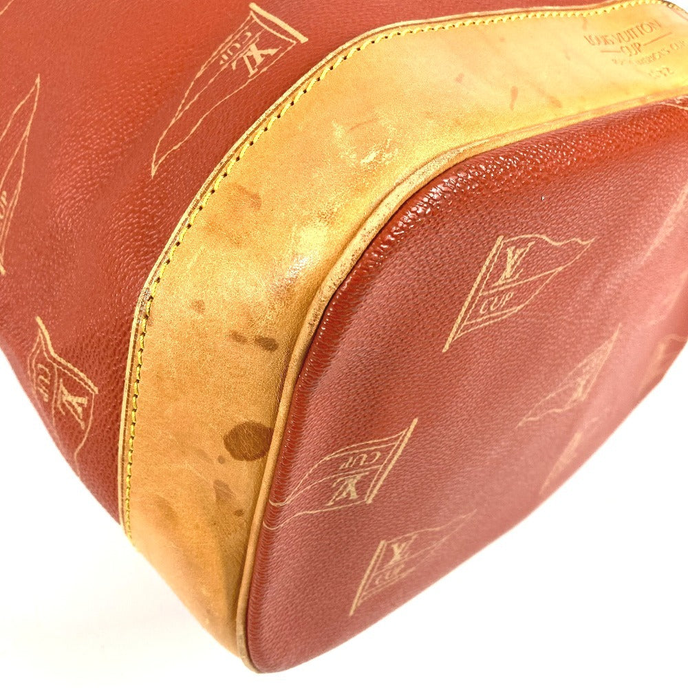 LOUIS VUITTON M80026 Louis Vuitton Cup 95 LVCUP Saint Tropez Shoulder Bag, Leather/Canvas, Unisex, Abogany Orange
