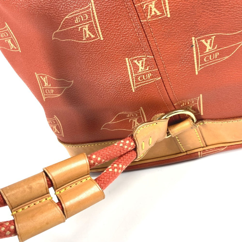 LOUIS VUITTON M80026 Louis Vuitton Cup 95 LVCUP Saint Tropez Shoulder Bag, Leather/Canvas, Unisex, Abogany Orange