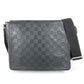LOUIS VUITTON N41033 ダミエアンフィニ ディストリクトPM ディストリクトPM カバン フラップ 斜め掛け ショルダーバッグ ダミエアンフィニレザー ユニセックス オニキス ブラック