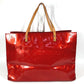 LOUIS VUITTON M91084 Monogram Vernis Reed GM Shoulder Tote Bag, Boston Bag, Monogram Vernis Canvas, Women's, Red