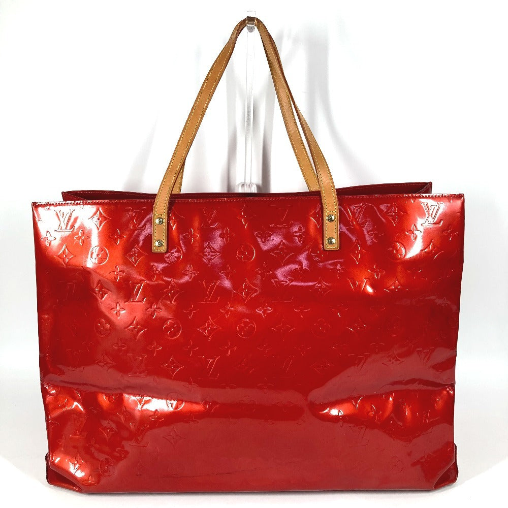 LOUIS VUITTON M91084 Monogram Vernis Reed GM Shoulder Tote Bag, Boston Bag, Monogram Vernis Canvas, Women's, Red