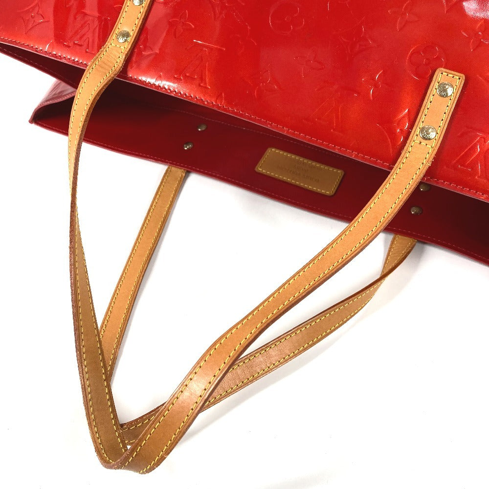LOUIS VUITTON M91084 Monogram Vernis Reed GM Shoulder Tote Bag, Boston Bag, Monogram Vernis Canvas, Women's, Red