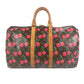LOUIS VUITTON M95011 モノグラムチェリー 村上隆 キーポル45 キーポル 45 カバン 旅行バッグ トラベルバッグ ボストンバッグ モノグラムチェリーキャンバス レディース ブラウン