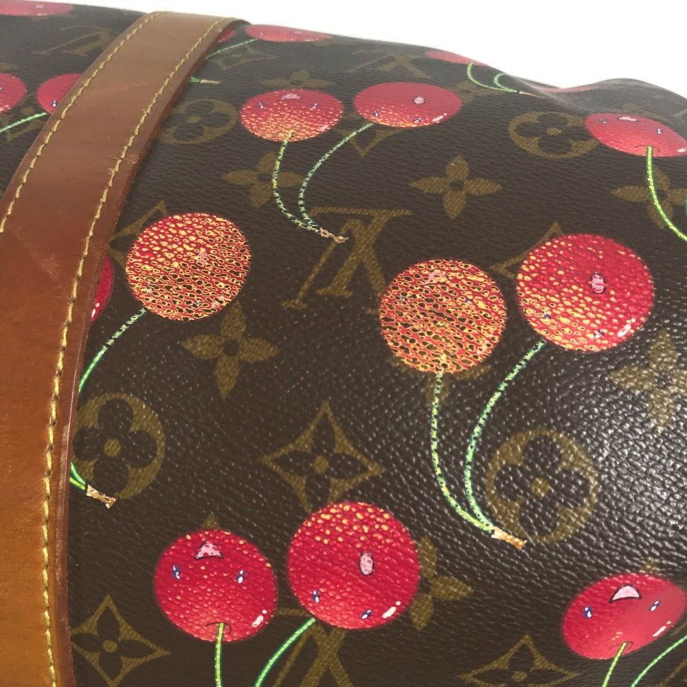 LOUIS VUITTON M95011 モノグラムチェリー 村上隆 キーポル45 キーポル 45 カバン 旅行バッグ トラベルバッグ ボストンバッグ モノグラムチェリーキャンバス レディース ブラウン