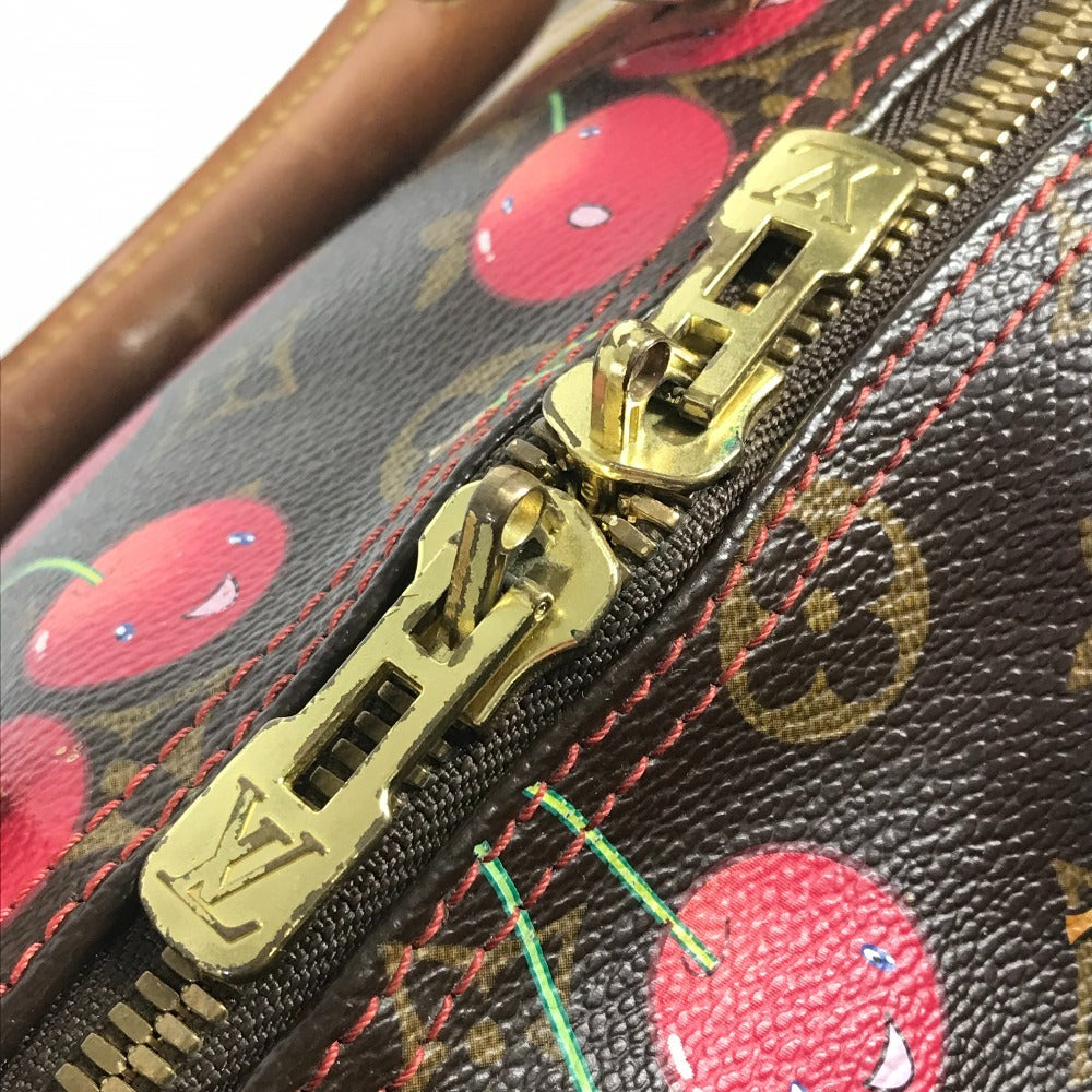 LOUIS VUITTON M95011 モノグラムチェリー 村上隆 キーポル45 キーポル 45 カバン 旅行バッグ トラベルバッグ ボストンバッグ モノグラムチェリーキャンバス レディース ブラウン