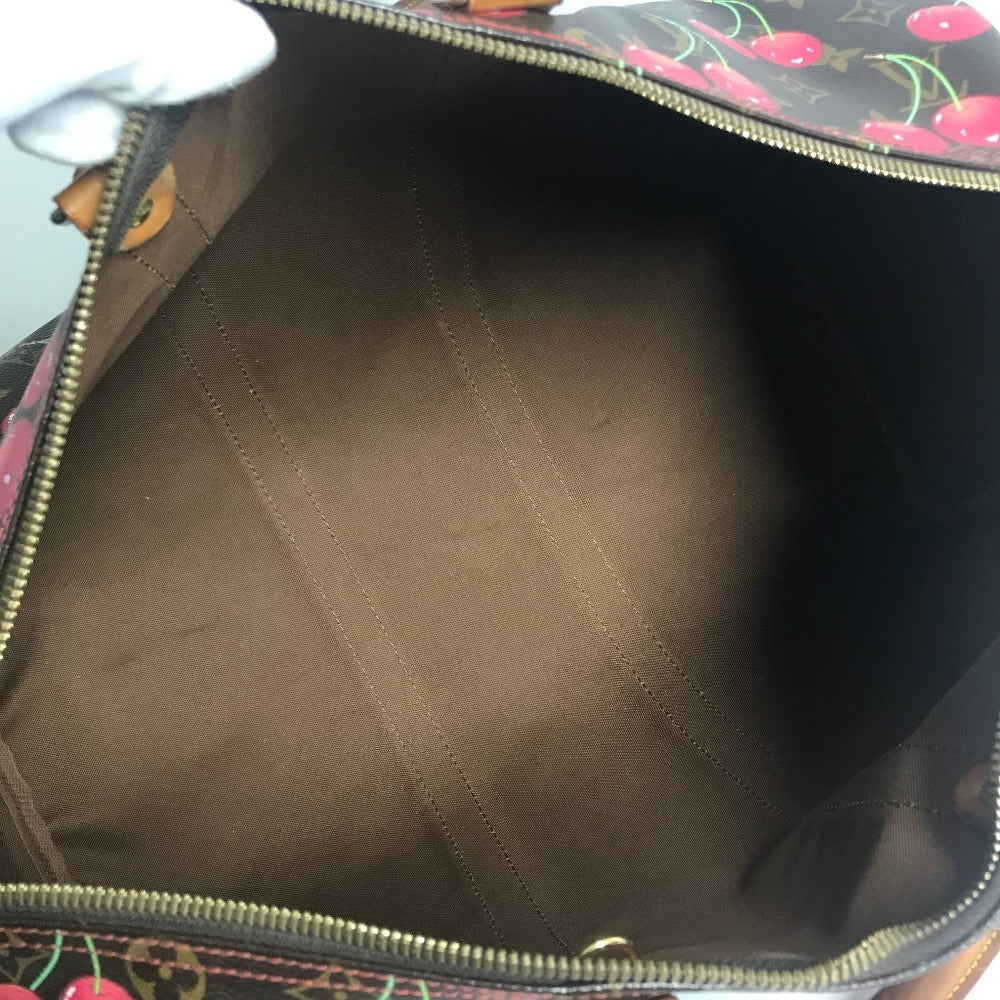 LOUIS VUITTON M95011 モノグラムチェリー 村上隆 キーポル45 キーポル 45 カバン 旅行バッグ トラベルバッグ ボストンバッグ モノグラムチェリーキャンバス レディース ブラウン