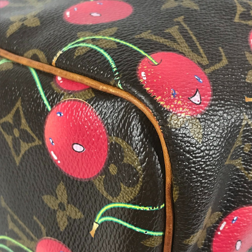 LOUIS VUITTON M95011 モノグラムチェリー 村上隆 キーポル45 キーポル 45 カバン 旅行バッグ トラベルバッグ ボストンバッグ モノグラムチェリーキャンバス レディース ブラウン
