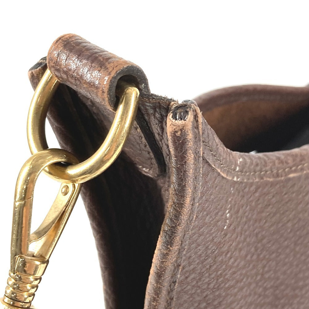 HERMES Evelyne 1 GM Evelyne GM Bag Crossbody Shoulder Bag Togo Unisex Cacao Brown