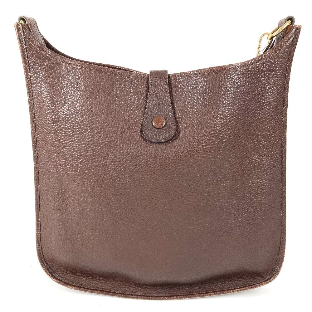 HERMES Evelyne 1 GM Evelyne GM Bag Crossbody Shoulder Bag Togo Unisex Cacao Brown
