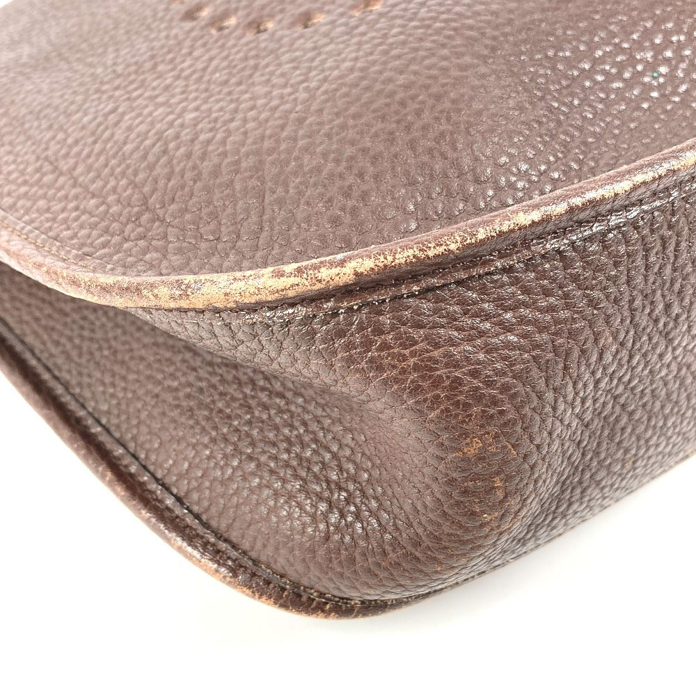 HERMES Evelyne 1 GM Evelyne GM Bag Crossbody Shoulder Bag Togo Unisex Cacao Brown