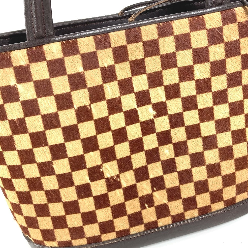 LOUIS VUITTON M92133 Damier Sauvage Impala Bag Tote Bag Handbag Haircalf/Leather Unisex Beige