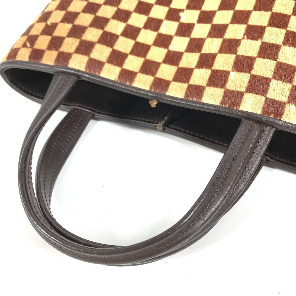 LOUIS VUITTON M92133 Damier Sauvage Impala Bag Tote Bag Handbag Haircalf/Leather Unisex Beige