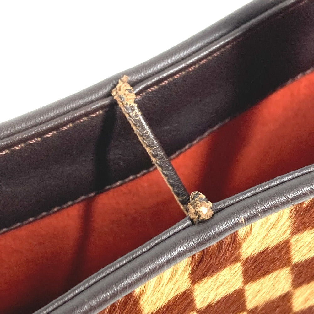 LOUIS VUITTON M92133 Damier Sauvage Impala Bag Tote Bag Handbag Haircalf/Leather Unisex Beige