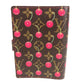 LOUIS VUITTON R21023 Monogram Cerises Agenda PM Agenda PM System Planner Takashi Murakami Stationery Planner Cover Monogram Cerises Canvas Women's Brown