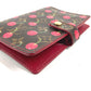 LOUIS VUITTON R21023 Monogram Cerises Agenda PM Agenda PM System Planner Takashi Murakami Stationery Planner Cover Monogram Cerises Canvas Women's Brown