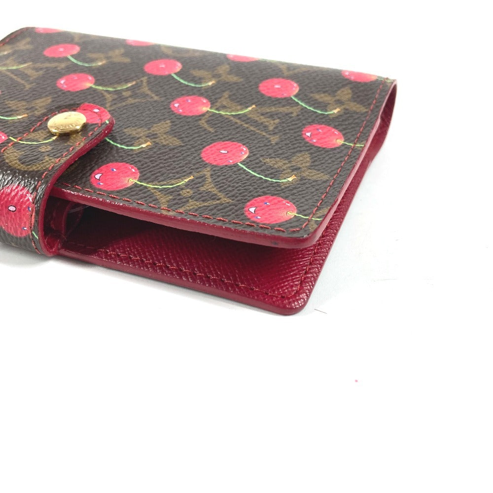 LOUIS VUITTON R21023 Monogram Cerises Agenda PM Agenda PM System Planner Takashi Murakami Stationery Planner Cover Monogram Cerises Canvas Women's Brown