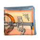 HERMES Double-Face Della Cavalleria Carre 90 Carre 90 Shawl Stole Large Scarf Scarf Silk Unisex Orange