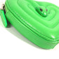 BVLGARI AMBUSH Logo Heart Wallet Coin Purse Leather Unisex Green