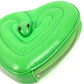 BVLGARI AMBUSH Logo Heart Wallet Coin Purse Leather Unisex Green