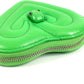 BVLGARI AMBUSH Logo Heart Wallet Coin Purse Leather Unisex Green