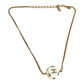CHANEL 98P Soccer Ball Logo CC Coco Mark Accessory Jewelry Chain Necklace Metal Unisex White
