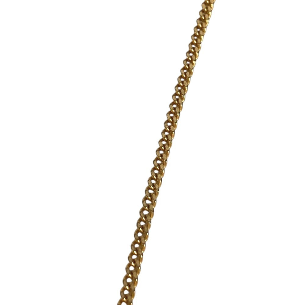 CHANEL 98P Soccer Ball Logo CC Coco Mark Accessory Jewelry Chain Necklace Metal Unisex White