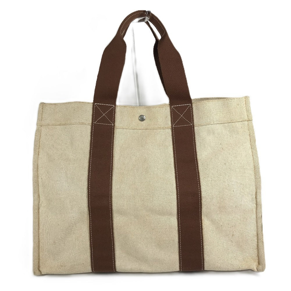 HERMES Borabora GM Borabora GM Bag Travel Bag Handbag Boston Bag Canvas Unisex Beige