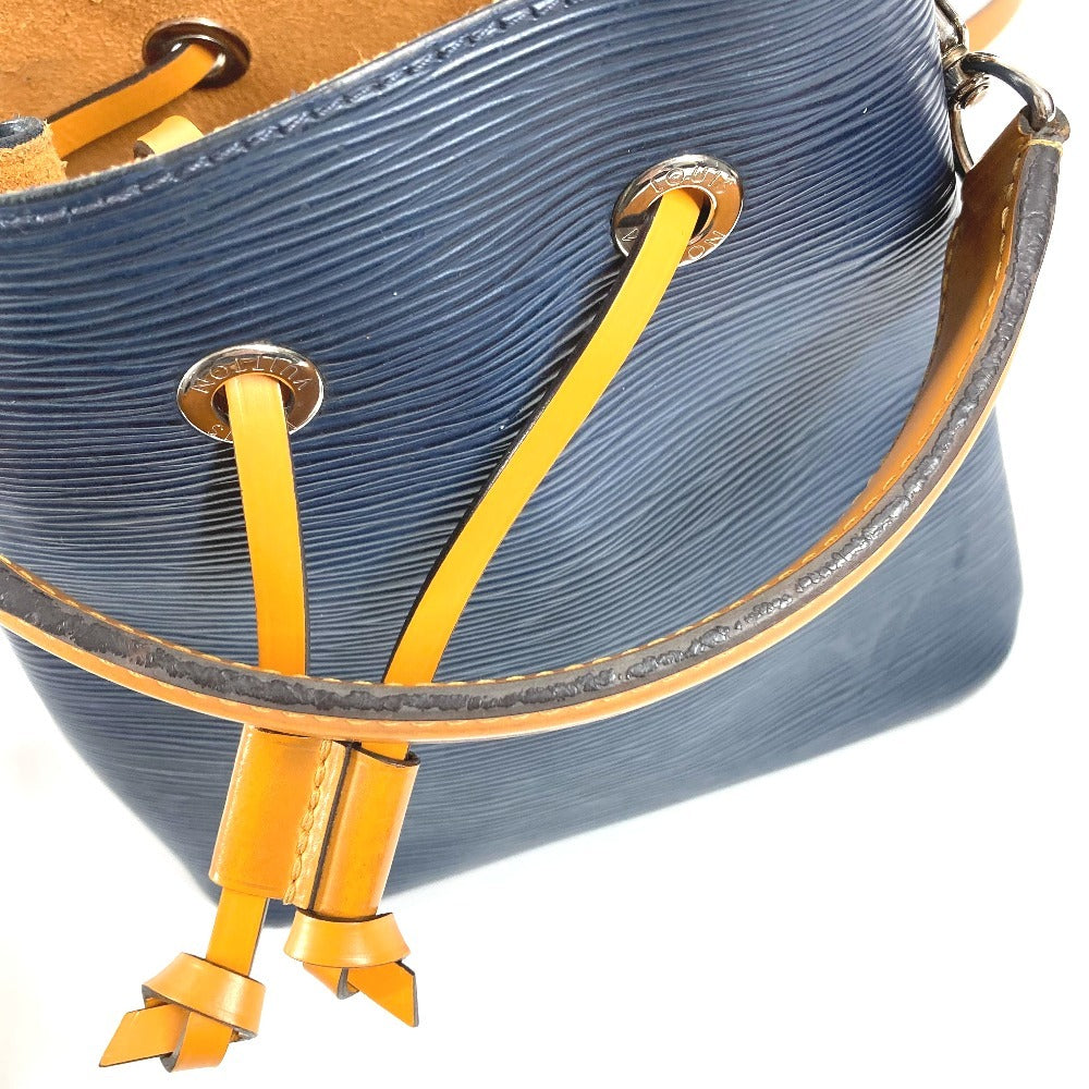 LOUIS VUITTON M53610 Epi NeoNoe BB NeoNoe BB Bicolor Handbag Crossbody 2WAY Bag Shoulder Bag Drawstring Bag Epi Leather Unisex Indigo x Saffron Navy