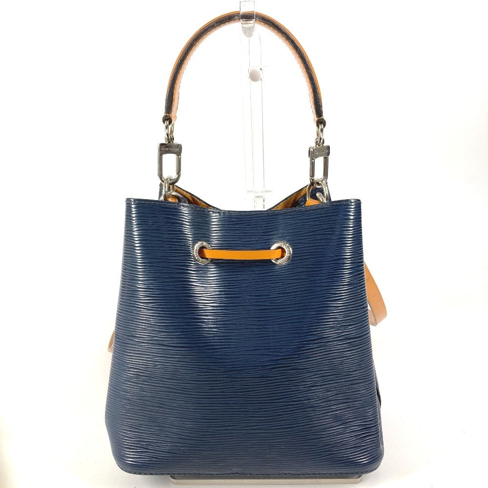 LOUIS VUITTON M53610 Epi NeoNoe BB NeoNoe BB Bicolor Handbag Crossbody 2WAY Bag Shoulder Bag Drawstring Bag Epi Leather Unisex Indigo x Saffron Navy
